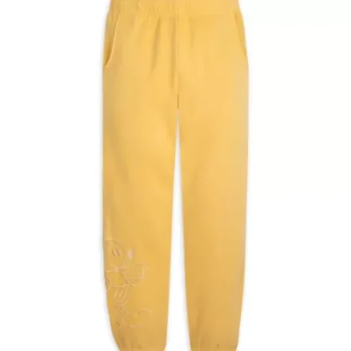 Mickey Mouse Genuine Mousewear Sweatpants For Adults – Gold