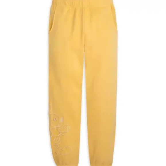 Mickey Mouse Genuine Mousewear Sweatpants For Adults – Gold