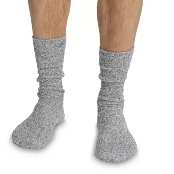 Mickey Mouse Socks For Men By Barefoot Dreams – Light Gray
