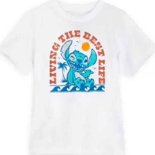 Stitch "Living The Best Life" T-Shirt For Kids – Lilo & Stitch